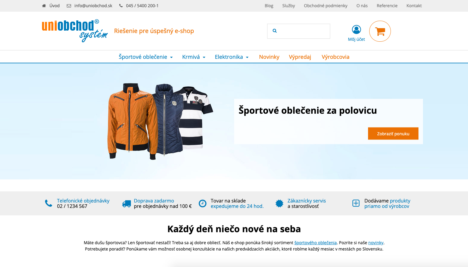 Uniobchod systm - Rieenie pre spen e-shop